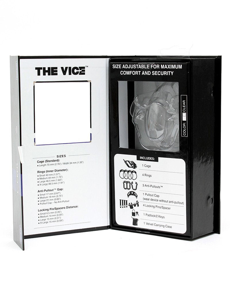 The Vice - Keuschheitskäfig Standard - Violett