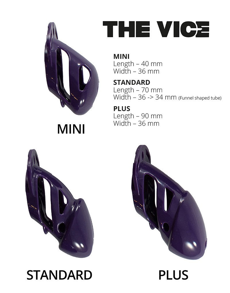 The Vice - Keuschheitskäfig Standard - Violett