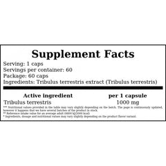Tribulus 1000mg - 60caps.
