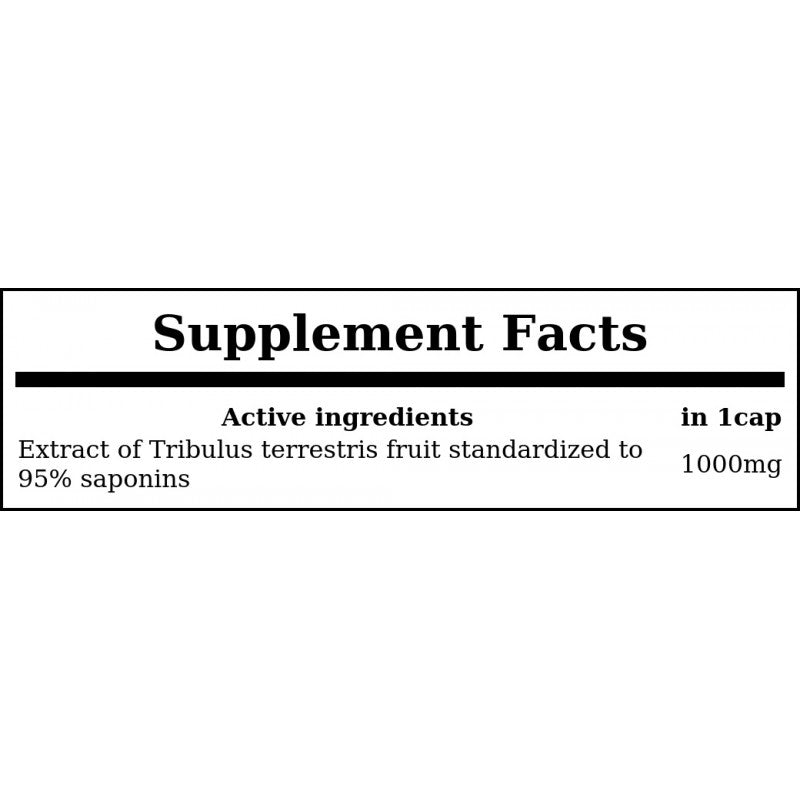 Tribulus 1000mg - 60caps.