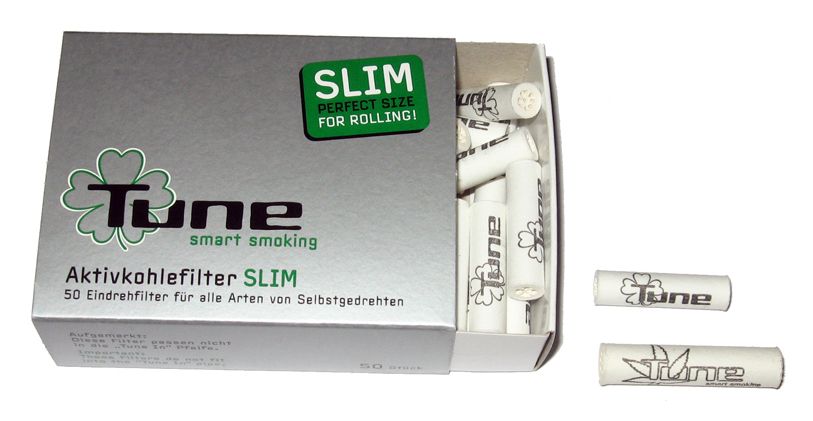 Tune/ Actitube  - Aktivkohlefilter Slim 7mm - 50 Stk.