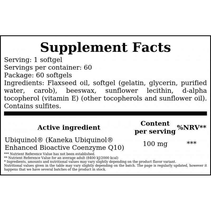 Ubiquinol - 60softgels