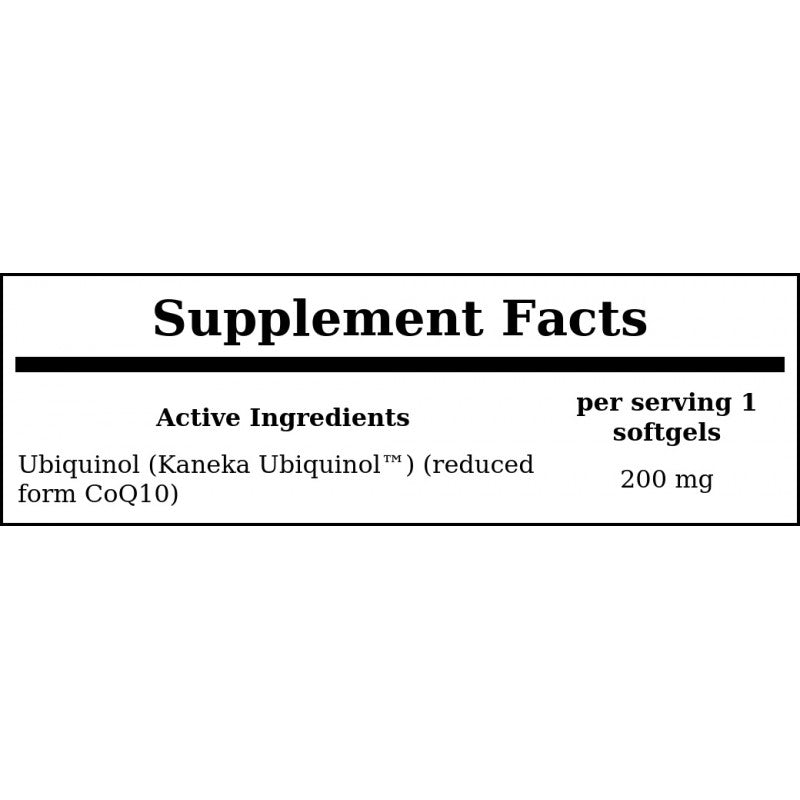 Ubiquinol Extra Strength 200mg - 60softgels