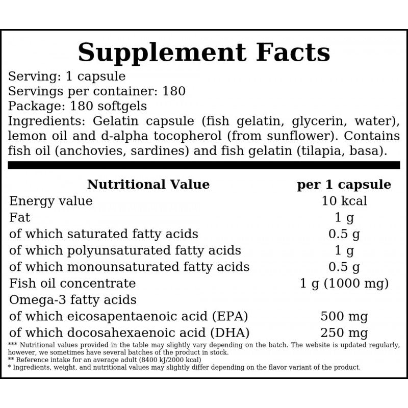 Ultra Omega-3 - 180softgels