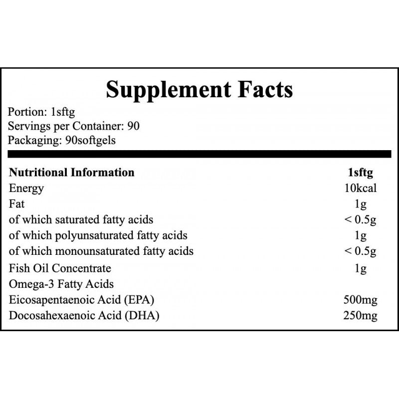Ultra Omega 3 500EPA/250DHA - 90caps. x12