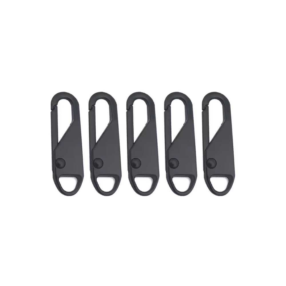 Universa Zipper Öse X1, 5er-Set, schwarz