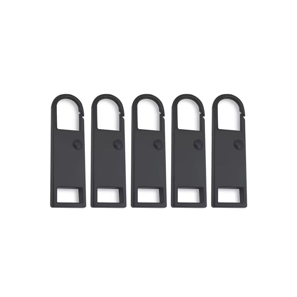 Universa Zipper Öse X2, 5er-Set, schwarz