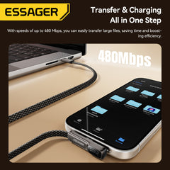 USB-A - USB-C, 240W, 5A, 480 Mbps, USB 2.0, 2 m