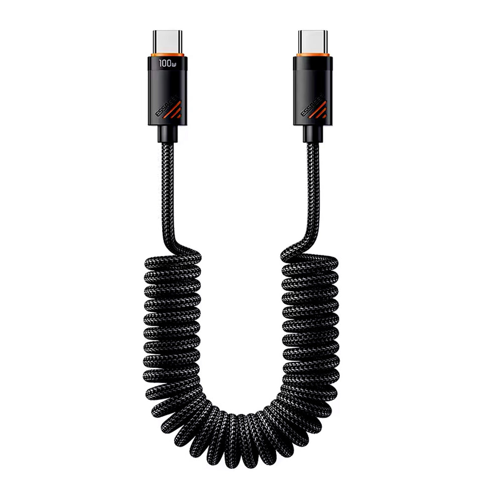 USB-C - USB-C, 100W, Spiralkabel