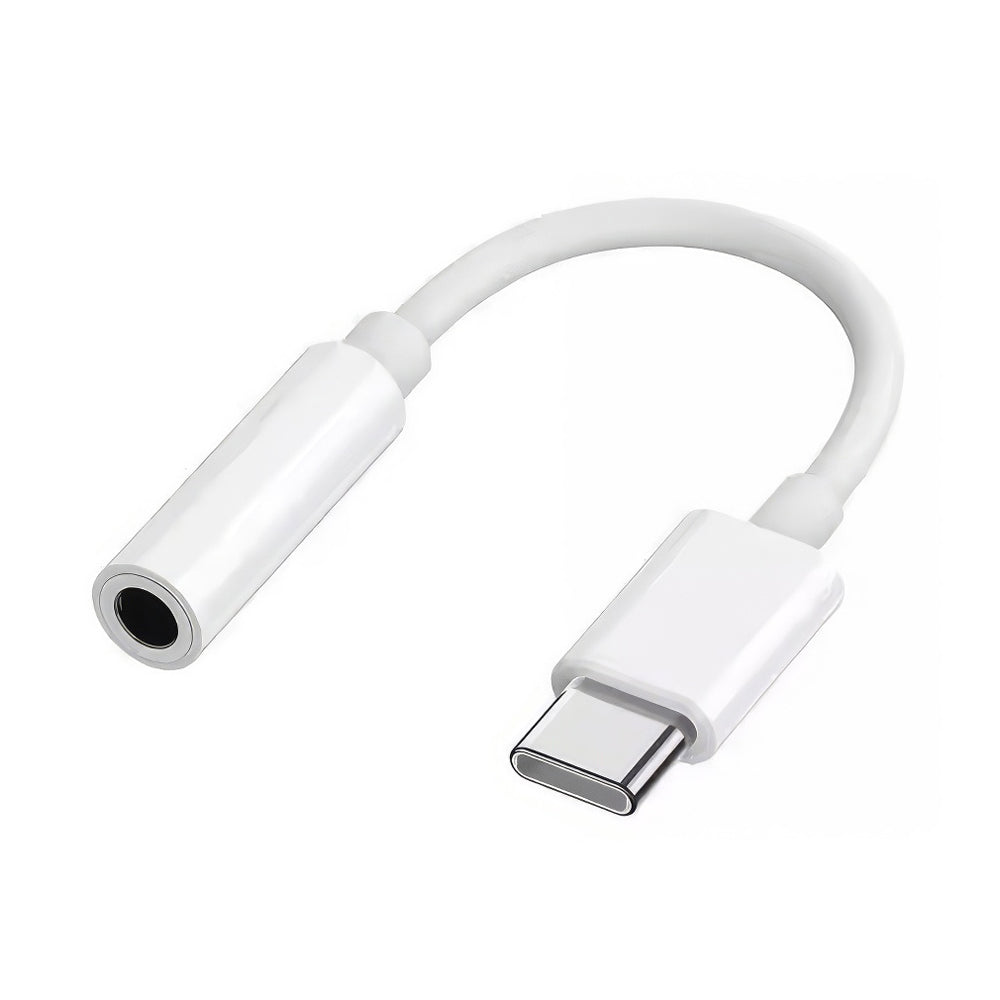 USB-C zu 3.5 mm Klinke AUX, Adapter, weiss