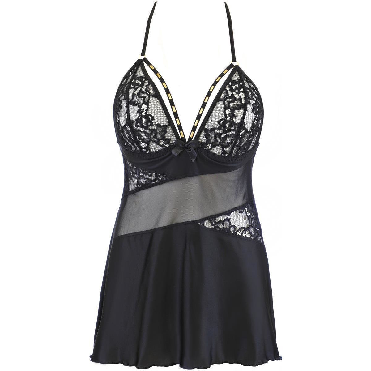 V-10479 babydoll & string black