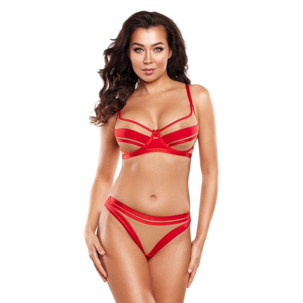 V-10501 bra red-beige