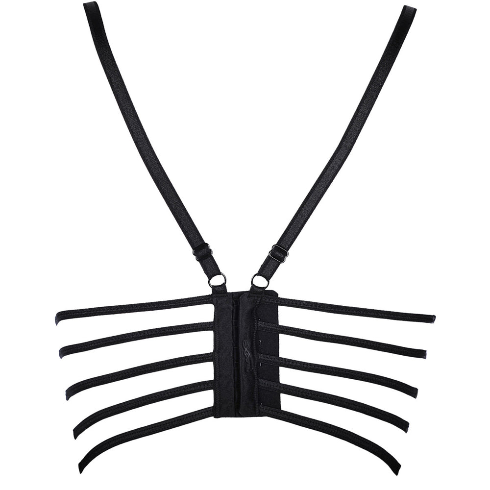 V-9061 bustier black-beige