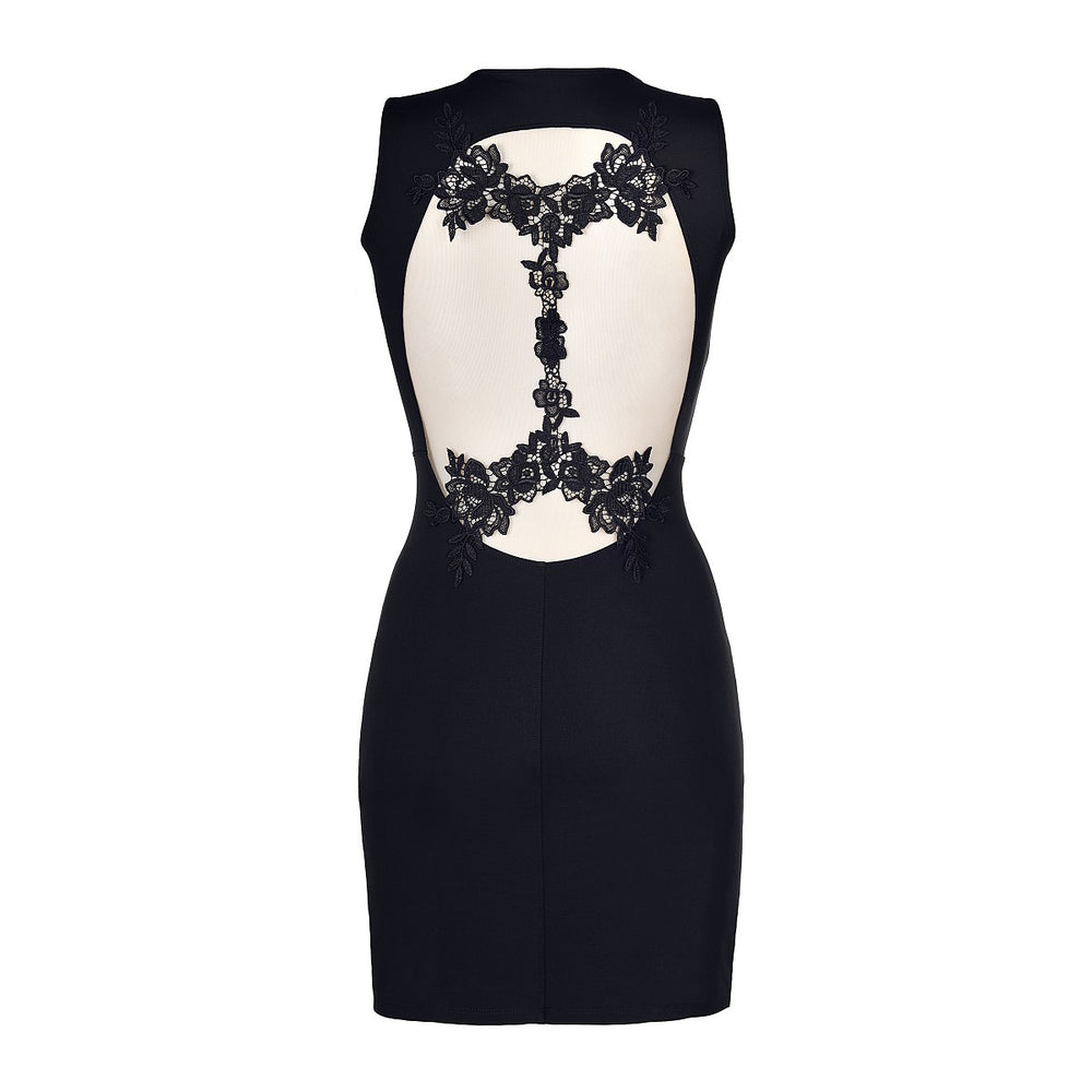 V-9209 dress black