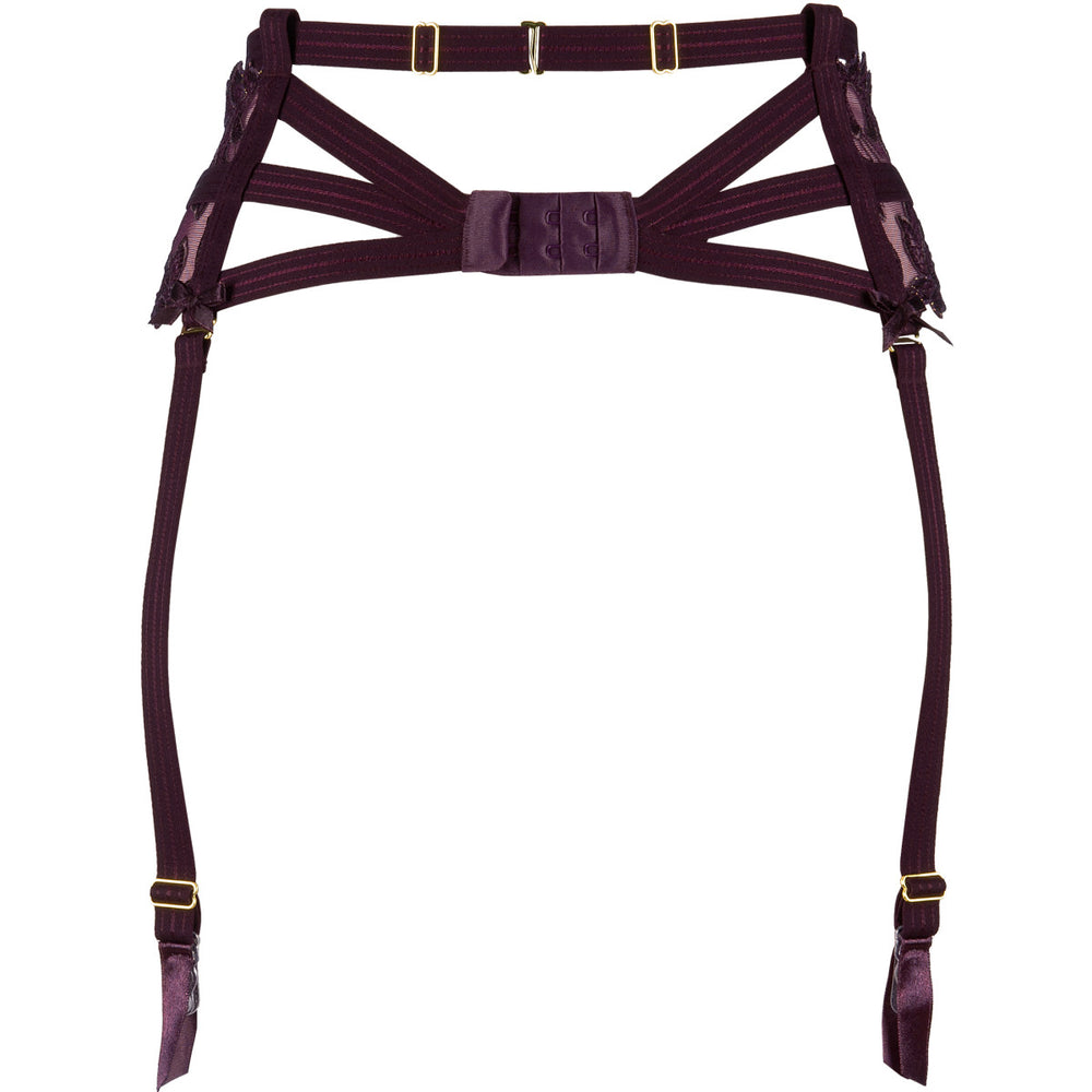 V-9472 garter belt purple