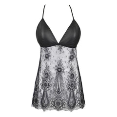 V-9789 babydoll & string black