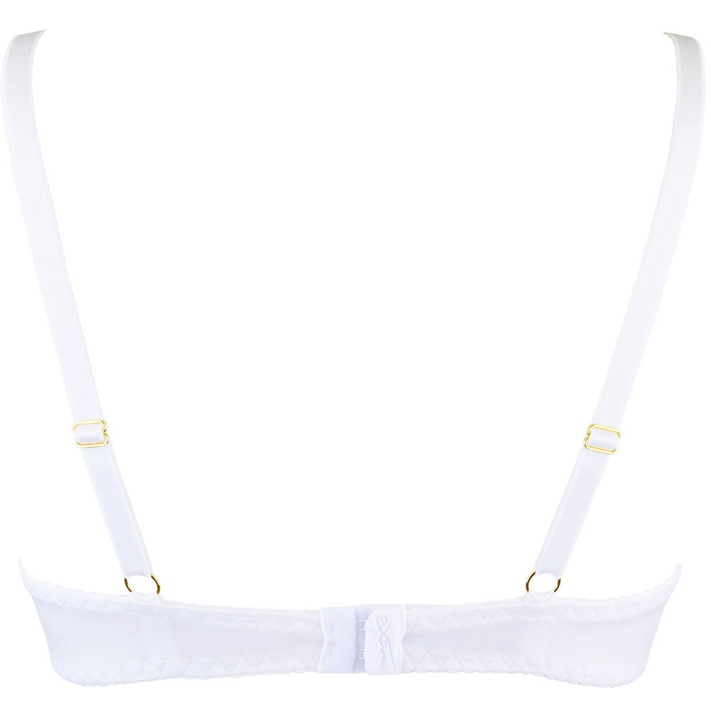 V-9791 bra white with open cups