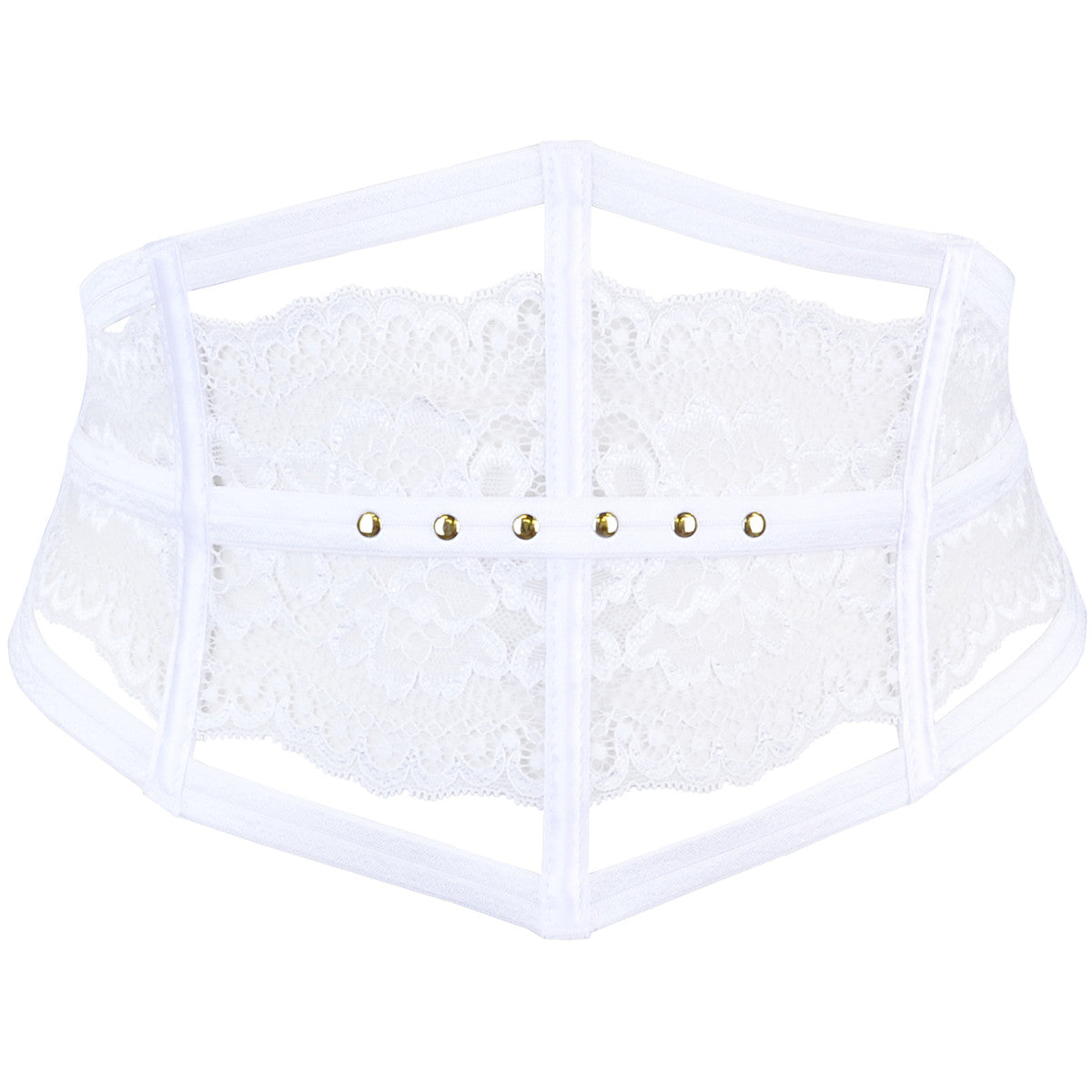 V-9791 bra white with open cups