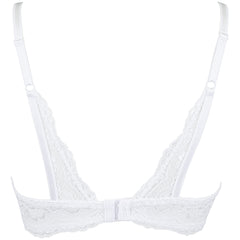 V-9821 bra white with open cups