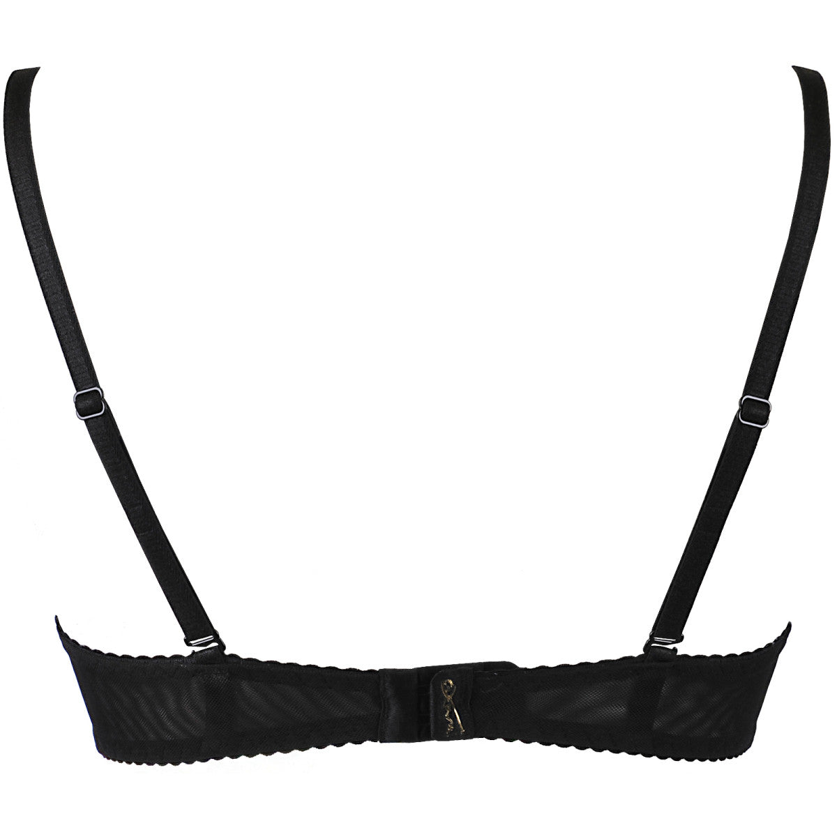 V-9831 bra black with open cups