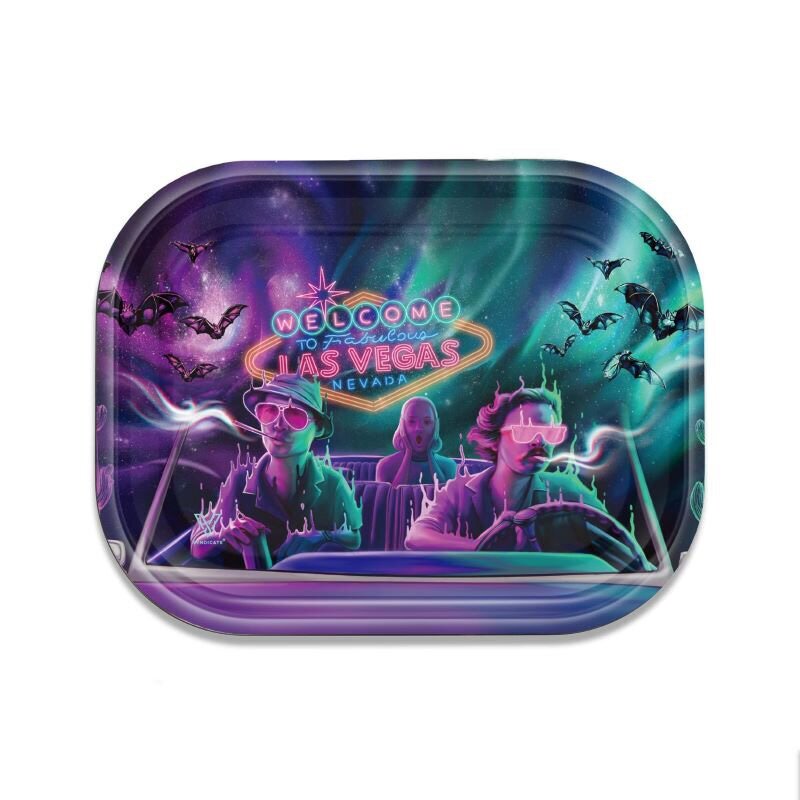 V Syndicate - Metal Rolling Tray - 18 x 14cm - Bat Country