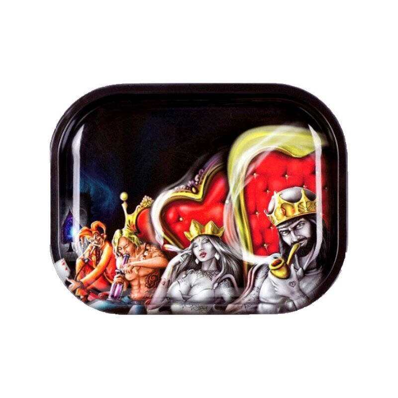 V Syndicate - Metal Rolling Tray - 18 x 14cm - Royal Highness Court