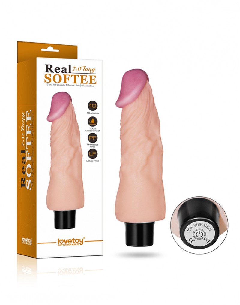 Pretty Love - Bahamut - Realistischer Vibrationsdildo 21.8 cm - Nude