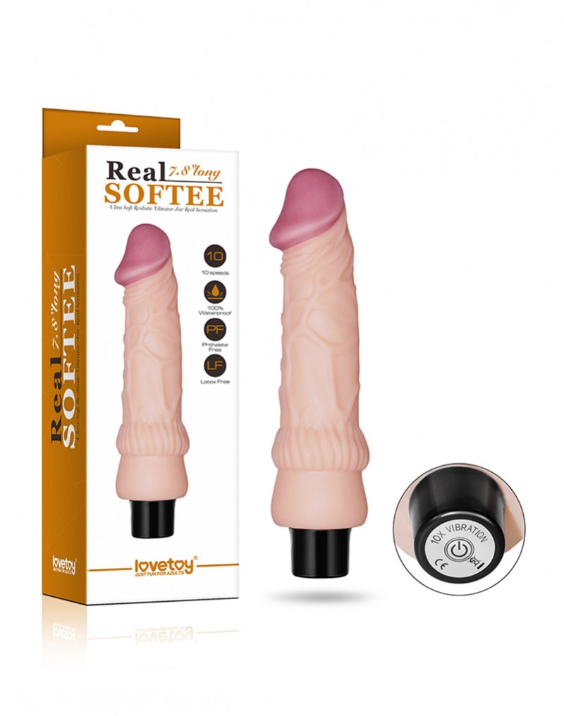 1: Vibrating Real Softee 7.8" Realistic