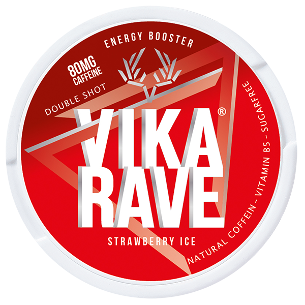 VIKA - Rave - Energy Booster -  Double Shot 80mg - Strawberry Ice
