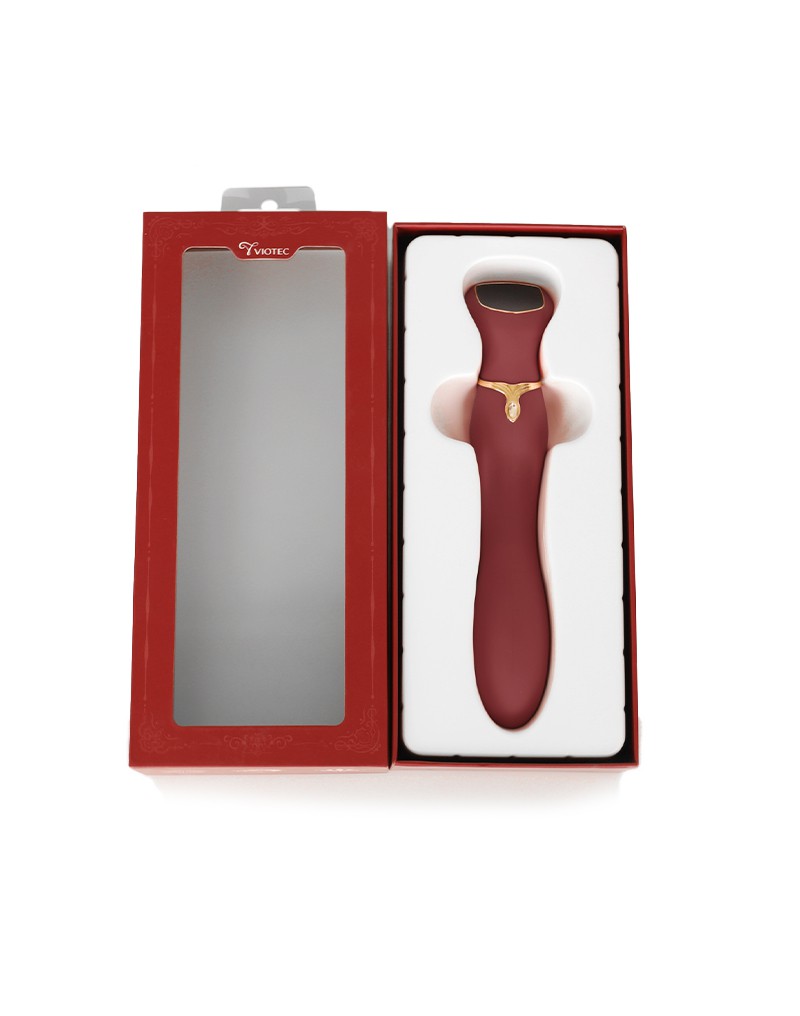 8: Viotec - Chance - G-Punkt Massager - Gold & Weinrot