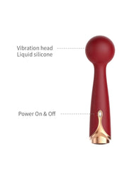 Viotec - Firelick - Mini-Wandvibrator - Gold und Weinrot