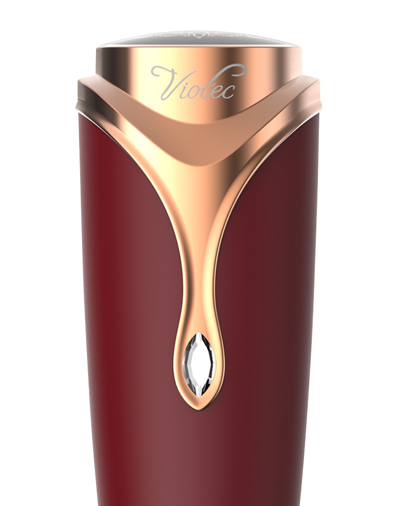 Viotec - Firelick - Mini-Wandvibrator - Gold und Weinrot