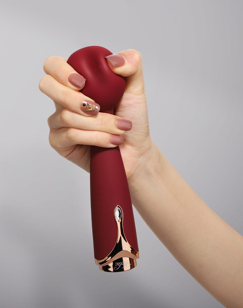 Viotec - Firelick - Mini-Wandvibrator - Gold und Weinrot