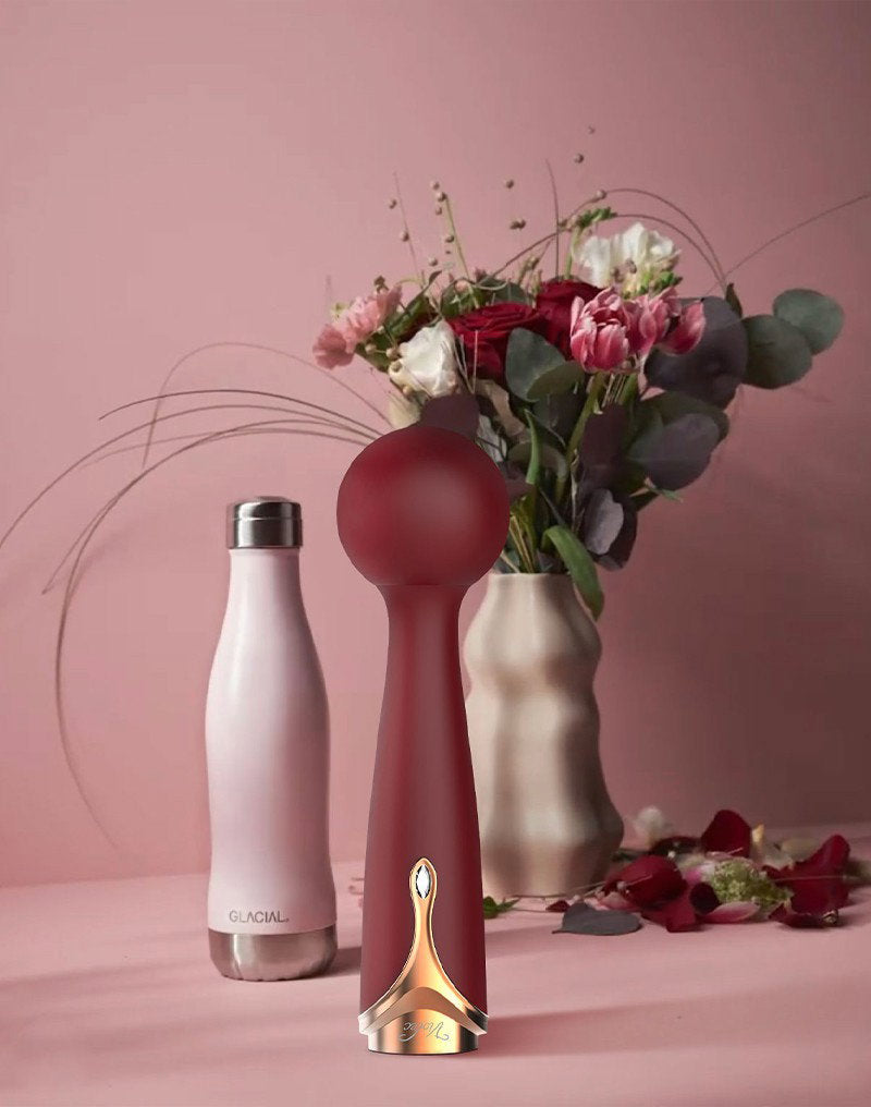 Viotec - Firelick - Mini-Wandvibrator - Gold und Weinrot