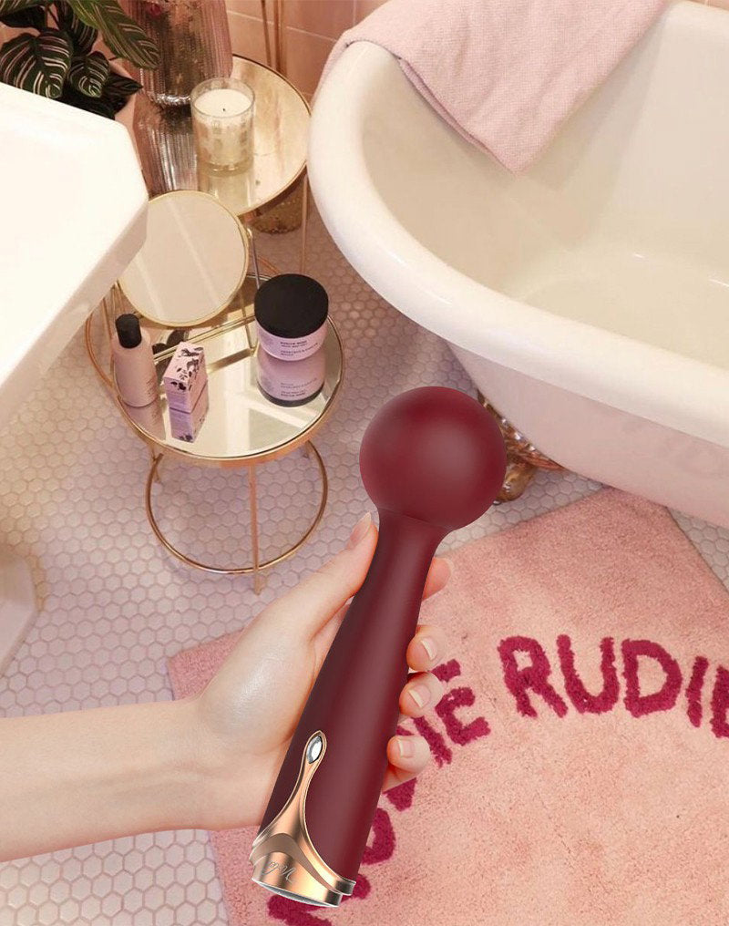 Viotec - Firelick - Mini-Wandvibrator - Gold und Weinrot