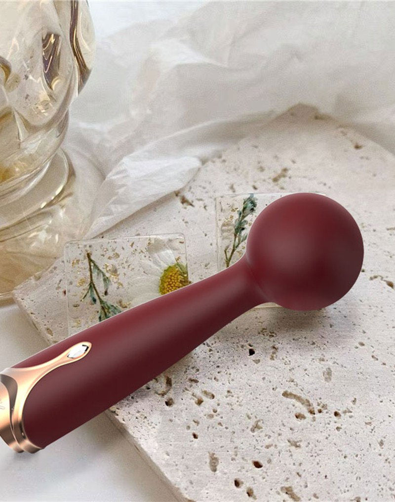 Viotec - Firelick - Mini-Wandvibrator - Gold und Weinrot