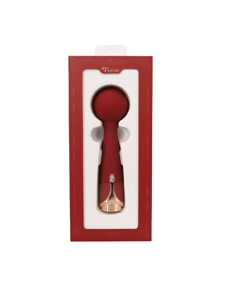 Viotec - Firelick - Mini-Wandvibrator - Gold und Weinrot