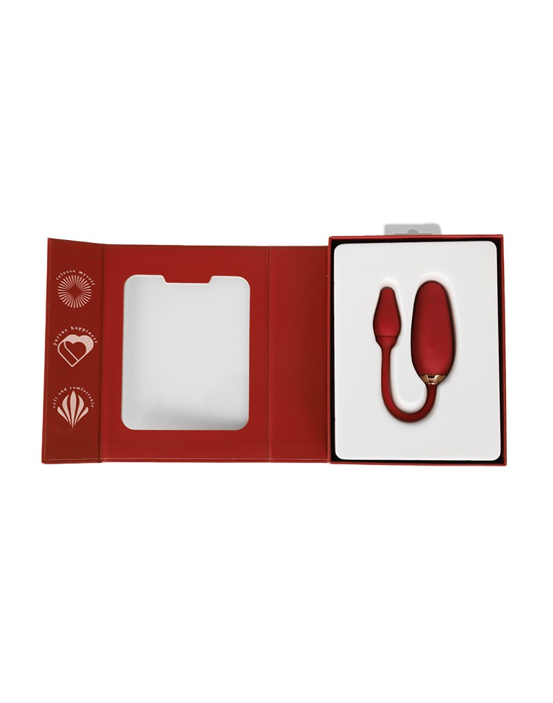 Viotec – Flora – Tragbarer Vibrator mit App-Steuerung – Gold und Weinrot