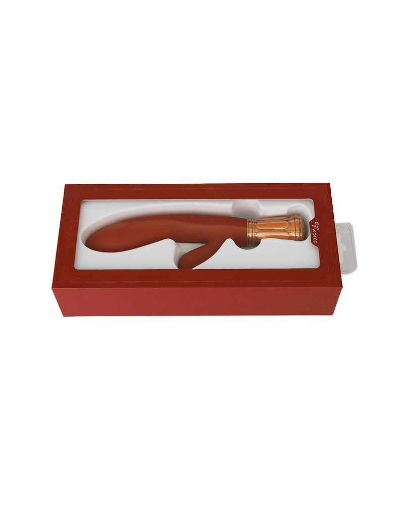 Viotec - Mina - Rabbit-Vibrator - Gold und Weinrot