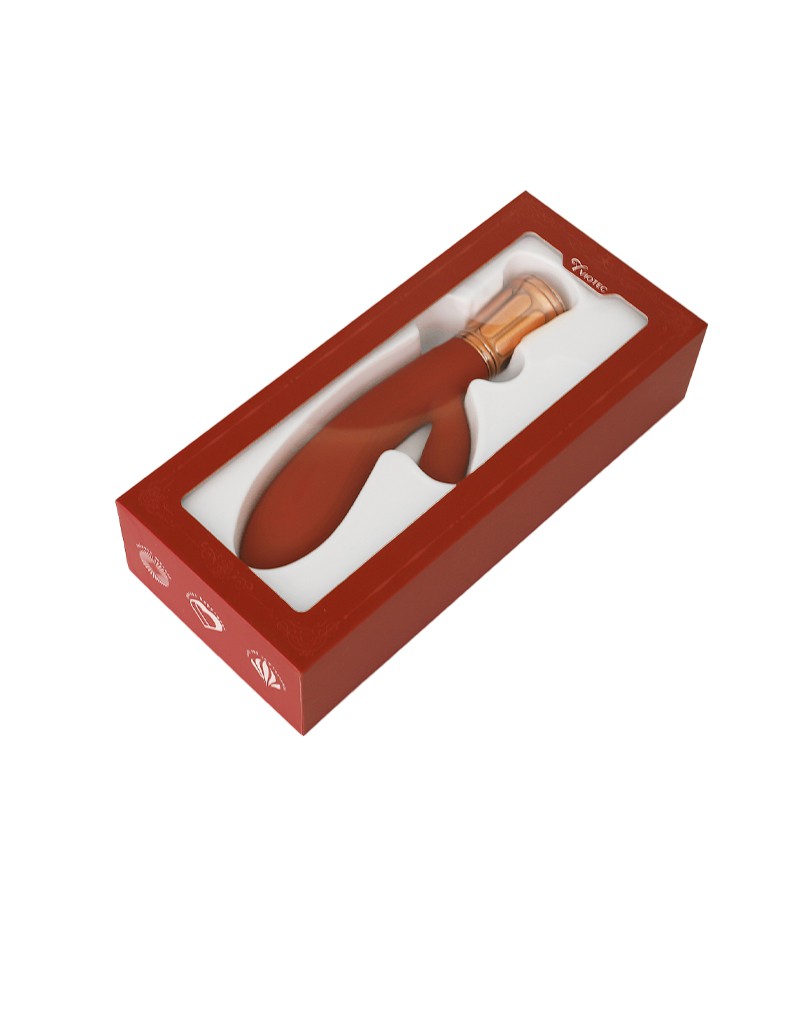 Viotec - Mina - Rabbit-Vibrator - Gold und Weinrot