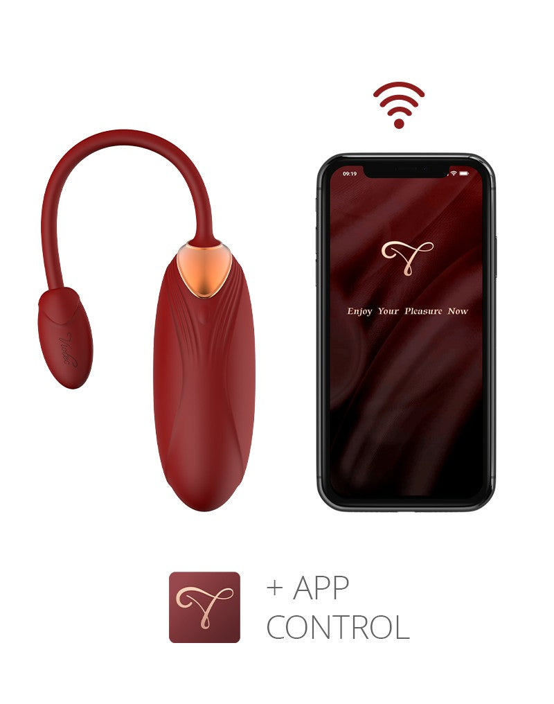 5: Viotec - Oliver Pro - Tragbarer Vibrator mit App-Steuerung - Gold & Weinrot