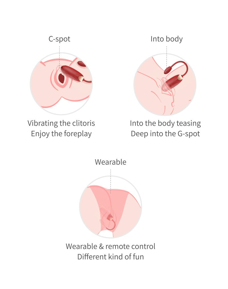 7: Viotec - Oliver Pro - Tragbarer Vibrator mit App-Steuerung - Gold & Weinrot