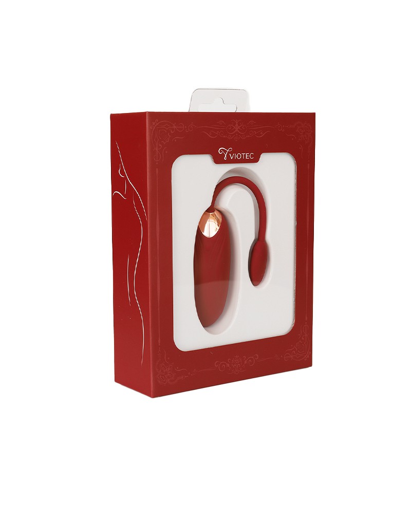 10: Viotec - Oliver Pro - Tragbarer Vibrator mit App-Steuerung - Gold & Weinrot