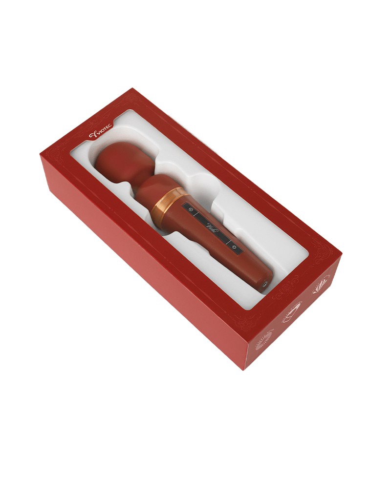 Viotec - Titan - Stabvibrator - Gold & Weinrot