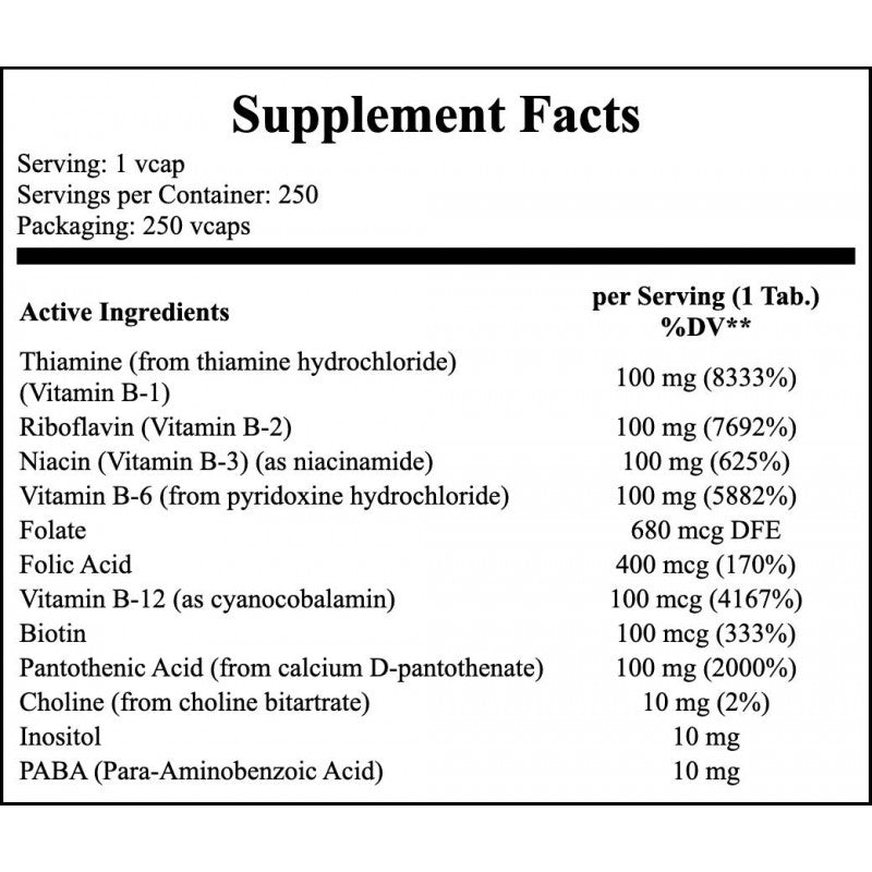 Vitamin B-100 - 250vcaps