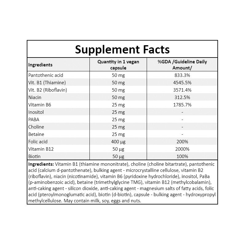 Vitamin B Complex - 120vcaps. x24