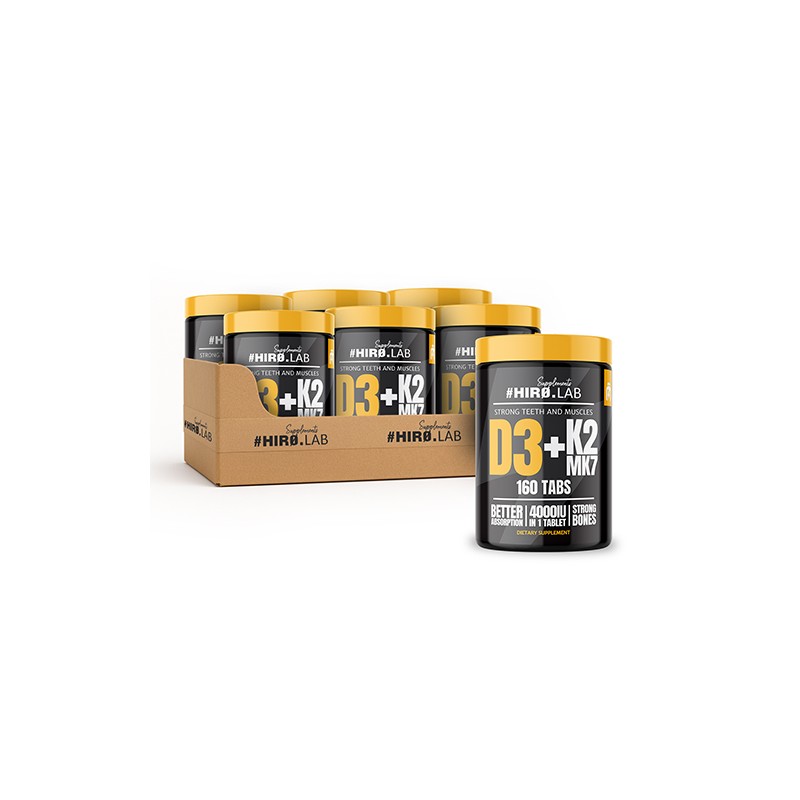 Vitamin D3 4000IU + K2 MK7 - 160tabs. x48