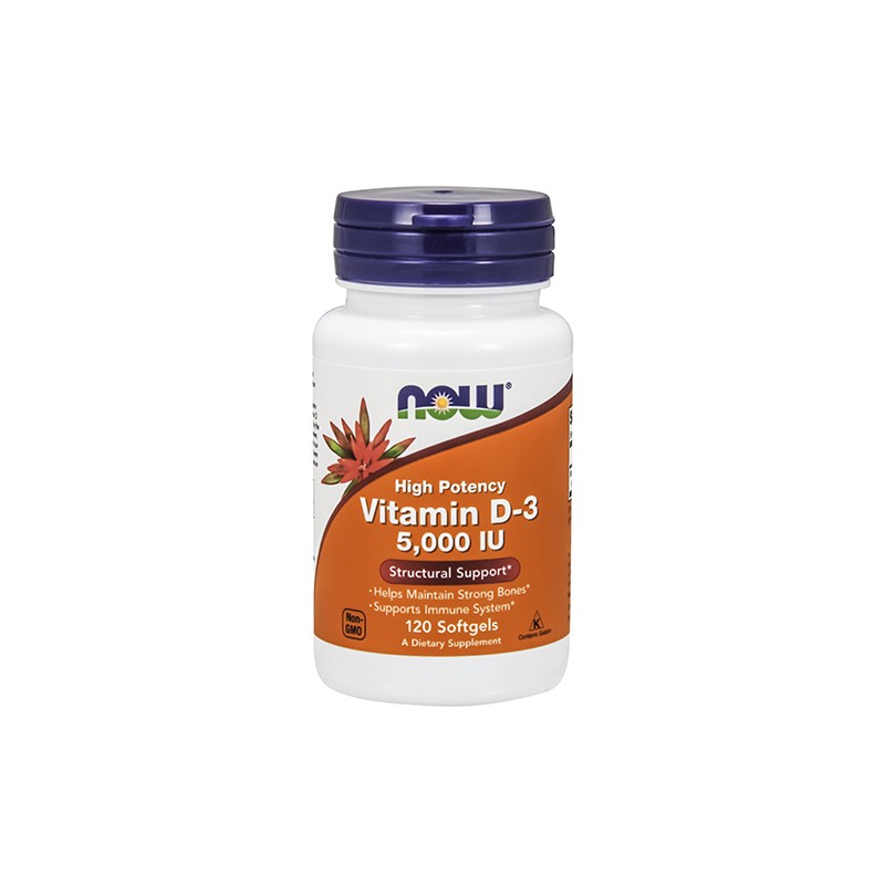 Vitamin D3-5000 IU - 120 softgels