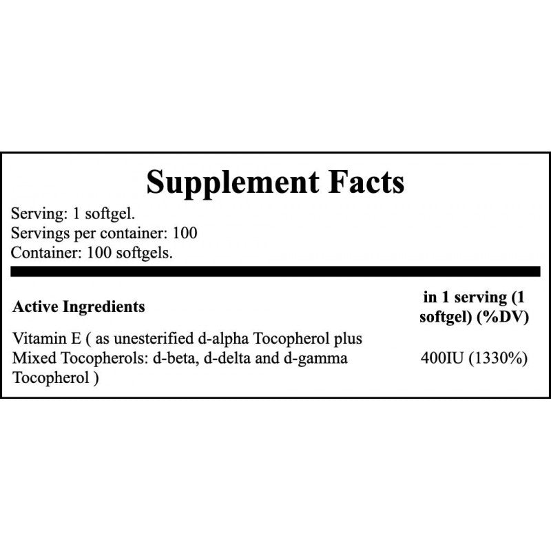 Vitamin E-400 MT - 100softgels x12