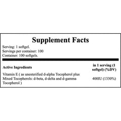 Vitamin E-400 MT - 100softgels x12